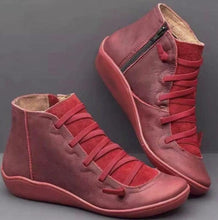 Cargar imagen en el visor de la galería, New Autumn Winter Retro Punk Women Boots Fashion Genuine Leather Ankle Boots Zapatos De Mujer Wram Botas Mujer