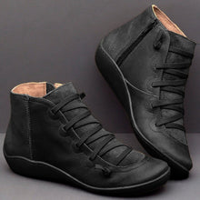 Cargar imagen en el visor de la galería, New Autumn Winter Retro Punk Women Boots Fashion Genuine Leather Ankle Boots Zapatos De Mujer Wram Botas Mujer