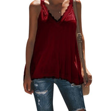 Cargar imagen en el visor de la galería, Womens Sleeveless Tank Top Summer Casual V Neck Loose Plus Size GDD99