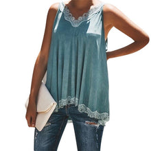 Cargar imagen en el visor de la galería, Womens Sleeveless Tank Top Summer Casual V Neck Loose Plus Size GDD99