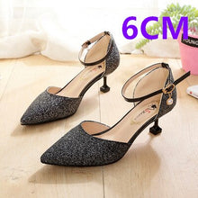 Cargar imagen en el visor de la galería, Marlisasa Women Cute Pointed Toe Golden High Heel Shoes Lady Casual Comfortable Party Shoes Sexy Wedding Silver Pumps G5452