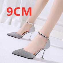 Cargar imagen en el visor de la galería, Marlisasa Women Cute Pointed Toe Golden High Heel Shoes Lady Casual Comfortable Party Shoes Sexy Wedding Silver Pumps G5452