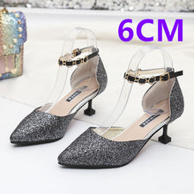 Cargar imagen en el visor de la galería, Marlisasa Women Cute Pointed Toe Golden High Heel Shoes Lady Casual Comfortable Party Shoes Sexy Wedding Silver Pumps G5452