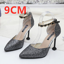 Cargar imagen en el visor de la galería, Marlisasa Women Cute Pointed Toe Golden High Heel Shoes Lady Casual Comfortable Party Shoes Sexy Wedding Silver Pumps G5452