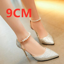 Cargar imagen en el visor de la galería, Marlisasa Women Cute Pointed Toe Golden High Heel Shoes Lady Casual Comfortable Party Shoes Sexy Wedding Silver Pumps G5452