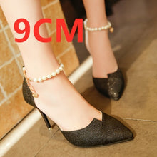 Cargar imagen en el visor de la galería, Marlisasa Women Cute Pointed Toe Golden High Heel Shoes Lady Casual Comfortable Party Shoes Sexy Wedding Silver Pumps G5452