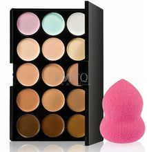 Cargar imagen en el visor de la galería, Makup set Tool Kit must have include concealer palette eyelash Eyebrow cream lipstick liquid eyeliner Mascara Foundation Brush