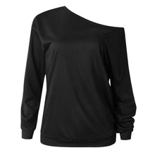 Cargar imagen en el visor de la galería, Fashion Women Ladies Autumn Winter Long Sleeve Collar Neck Tops Blouse Shirt Off Shoule Cloth