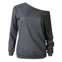 Cargar imagen en el visor de la galería, Fashion Women Ladies Autumn Winter Long Sleeve Collar Neck Tops Blouse Shirt Off Shoule Cloth