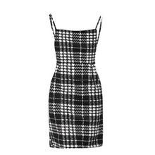Cargar imagen en el visor de la galería, High dresses Sexy Mini Waist Pencil Women Sleeveless 2019 Dress Sundress Skinny Plaid Fashion Floral New Dress Backless Print