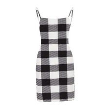 Cargar imagen en el visor de la galería, High dresses Sexy Mini Waist Pencil Women Sleeveless 2019 Dress Sundress Skinny Plaid Fashion Floral New Dress Backless Print
