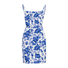Cargar imagen en el visor de la galería, High dresses Sexy Mini Waist Pencil Women Sleeveless 2019 Dress Sundress Skinny Plaid Fashion Floral New Dress Backless Print