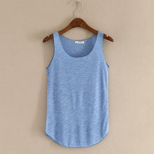 Cargar imagen en el visor de la galería, MISSOMO tank top women Summer Tank sleeveless Round Neck Loose Singlets Vest white crop top Camisetas Mujer Droship