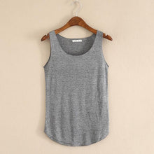Cargar imagen en el visor de la galería, MISSOMO tank top women Summer Tank sleeveless Round Neck Loose Singlets Vest white crop top Camisetas Mujer Droship