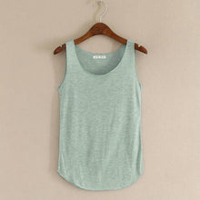 Cargar imagen en el visor de la galería, MISSOMO tank top women Summer Tank sleeveless Round Neck Loose Singlets Vest white crop top Camisetas Mujer Droship
