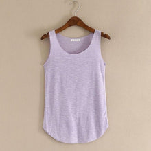 Cargar imagen en el visor de la galería, MISSOMO tank top women Summer Tank sleeveless Round Neck Loose Singlets Vest white crop top Camisetas Mujer Droship