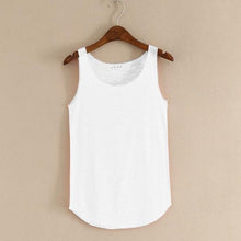 Cargar imagen en el visor de la galería, MISSOMO tank top women Summer Tank sleeveless Round Neck Loose Singlets Vest white crop top Camisetas Mujer Droship