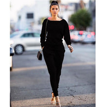 Cargar imagen en el visor de la galería, Meihuida Women Autumn Casual Simple Daily O-Neck Long Sleeve Comfortable Solid Sets Tracksuit Sweatshirt Pants Suits Sport Wear