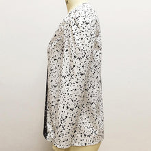 Cargar imagen en el visor de la galería, Fashion Women Sexy Deep-V Slim Fit Floral Print Color Block Shirt Top