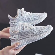 Cargar imagen en el visor de la galería, RWHK 2019 New Women's Chunky Sneakers Basket Women Casual Platform Shoes Canvas Female Trainers Shoes High Top Sneakers M031