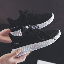 Cargar imagen en el visor de la galería, RWHK 2019 New Women's Chunky Sneakers Basket Women Casual Platform Shoes Canvas Female Trainers Shoes High Top Sneakers M031