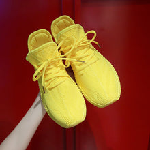 Cargar imagen en el visor de la galería, Fashion Sneakers Women Platform Sneakers Casual Shoes Women 2019 Flying Breathable Mesh Women Sneakers Yellow Red Basket Femme