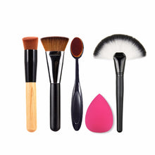 Cargar imagen en el visor de la galería, Makeup Sets Kit Blush Powder Foundation Brush Sponge Puff Contour Brush Beauty Cosmetics Make up Tool