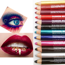 Cargar imagen en el visor de la galería, New12 Colors Makeup Eye Shadow Pen Lip Liner Pen Dual-use With Pencil Sharpener Make Up Cosmetic Beauty