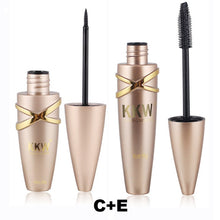 Cargar imagen en el visor de la galería, KKW Brand Big Eyes Makeup Kit Black Eyeliner Pencil Feather Liquid Eye Liner Pen Waterproof Mascara Cosmetics Set Eyebrow Pencil