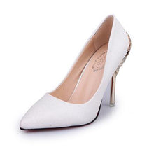 Cargar imagen en el visor de la galería, Sexy High Heels Shoes Woman Pumps Red Gold Silver High Heels Shoes Woman Ladies Wedding Party Shoes 2019 Fretwork 10cm