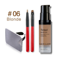 Cargar imagen en el visor de la galería, SACE LADY Waterproof Eyebrow Shadow Henna Makeup Enhancer Tint Brush Kit Eye Brow Gel Cream Make Up Set Paint Tool Wax Cosmetic