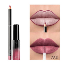 Cargar imagen en el visor de la galería, New Pudaier 1pc Matte Long Lasting Liquid Lipstick +1PC Lip Liner Makeup Set Waterproof Lip Liner Sexy Lips Gloss 33