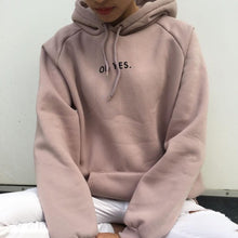 Cargar imagen en el visor de la galería, New 2018 Fashion Corduroy Long Sleeves Oh Yes Letter Printing Harajuku Girl Light Yellow Pullovers Tops O-neck Woman Sweater