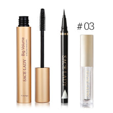 Cargar imagen en el visor de la galería, SACE LADY Professional Eye Makeup Set Glitter Eyeshadow Black Eyeliner Mascara Make Up Eye Shadow Kit Brand Waterproof Cosmetic