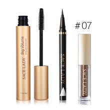 Cargar imagen en el visor de la galería, SACE LADY Professional Eye Makeup Set Glitter Eyeshadow Black Eyeliner Mascara Make Up Eye Shadow Kit Brand Waterproof Cosmetic
