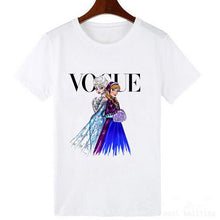 Cargar imagen en el visor de la galería, VOGUE Punk Princess Printed T Shirt Summer Style Fashion Women T-Shirt Funny Harajuku Short Sleeve lovely tops
