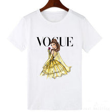 Cargar imagen en el visor de la galería, VOGUE Punk Princess Printed T Shirt Summer Style Fashion Women T-Shirt Funny Harajuku Short Sleeve lovely tops