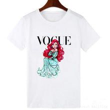 Cargar imagen en el visor de la galería, VOGUE Punk Princess Printed T Shirt Summer Style Fashion Women T-Shirt Funny Harajuku Short Sleeve lovely tops