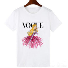 Cargar imagen en el visor de la galería, VOGUE Punk Princess Printed T Shirt Summer Style Fashion Women T-Shirt Funny Harajuku Short Sleeve lovely tops