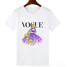 Cargar imagen en el visor de la galería, VOGUE Punk Princess Printed T Shirt Summer Style Fashion Women T-Shirt Funny Harajuku Short Sleeve lovely tops