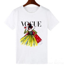 Cargar imagen en el visor de la galería, VOGUE Punk Princess Printed T Shirt Summer Style Fashion Women T-Shirt Funny Harajuku Short Sleeve lovely tops