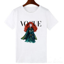 Cargar imagen en el visor de la galería, VOGUE Punk Princess Printed T Shirt Summer Style Fashion Women T-Shirt Funny Harajuku Short Sleeve lovely tops
