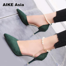 Cargar imagen en el visor de la galería, Shoes Female Fashion Sexy Hollow With Sandals Summer  Korean Version  Breathable Shoes Women Pumps High Heel   Wedding