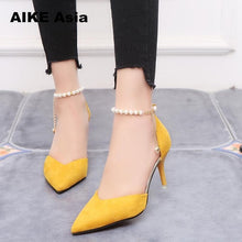 Cargar imagen en el visor de la galería, Shoes Female Fashion Sexy Hollow With Sandals Summer  Korean Version  Breathable Shoes Women Pumps High Heel   Wedding