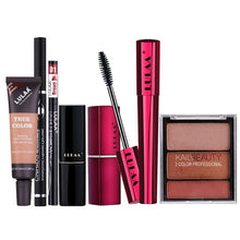 Cargar imagen en el visor de la galería, LULAA Make up Set 7 PCS Face Powder Foundation Lipstick Eyeshadow Eyeliner Mascara Eyebrow pencil  Ladies Makeup Kit Gift