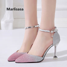 Cargar imagen en el visor de la galería, Marlisasa Femmes Hauts Talons Women High Quality Pointed Toe High Heel Shoes Lady Sexy Party Purple Shoes Pink High Heels F5104