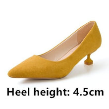 Cargar imagen en el visor de la galería, Marlisasa Femmes Hauts Talons Women Fashion Classic Flock High Heel Shoes Lady Office Grey High Heel Shoes Female Pumps F2912