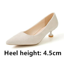 Cargar imagen en el visor de la galería, Marlisasa Femmes Hauts Talons Women Fashion Classic Flock High Heel Shoes Lady Office Grey High Heel Shoes Female Pumps F2912
