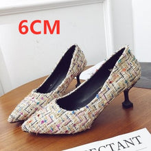 Cargar imagen en el visor de la galería, Marlisasa Femmes Hauts Talons Women Fashion Classic Flock High Heel Shoes Lady Office Grey High Heel Shoes Female Pumps F2912