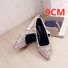 Cargar imagen en el visor de la galería, Marlisasa Femmes Hauts Talons Women Fashion Classic Flock High Heel Shoes Lady Office Grey High Heel Shoes Female Pumps F2912